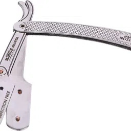 mahson Hair Cutting Scissor Comb and Barber Shaving Razor for Salon and Home Use Hair Accessory Set image 5