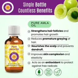 deve herbes Pure Amla Oil (Emblica officinalis) 100% Natural Therapeutic Grade image 3