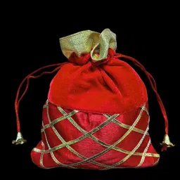 vynore Women Red, Gold Potli image 2