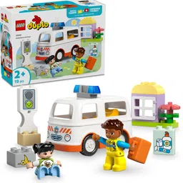 lego DUPLO Ambulance & Driver for Pretend Play 10447 (19 Blocks)-picture-21