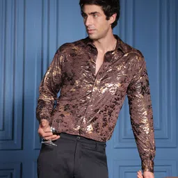 campus sutra Men Regular Fit Printed Spread Collar Casual Shirt-picture-43