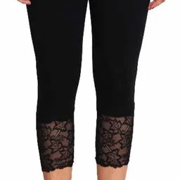 snowball 3 Stylish net capri for girs Women Black, Maroon, Dark Blue Capri image 2