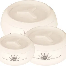 Teen Bhoj Pack of 3 Thermoware Casserole Set-image-14