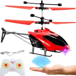 loftnsoft Remote control Helicopter toy with dual mode lighting & charging cable for kids image 1