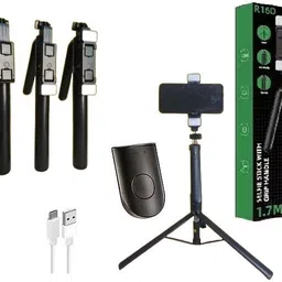 Nextronomy R16D 1.7M Selfie Stick Tripod with Dual Flash Light and Bluetooth Remote Tripod-image-6