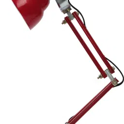micasa Table / Desk lamp with Adjustable arm for Office and Home Decor Color Red Study Lamp image 2