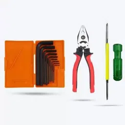 ubod 9Pcs Hex Allen Key Kit with 2in1 Screwdriver and Plier L ShapeTool Set Allen Key Set-picture-14