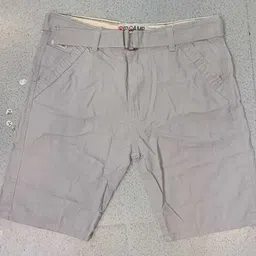pryan fashion Solid Men Grey Cargo Shorts-picture-16