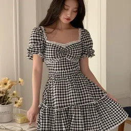 quintessentials Women A-line Black Mini/Short Dress image 3