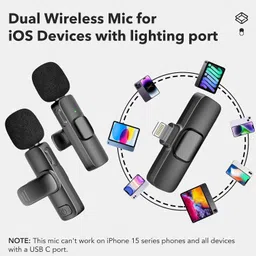 nand Wireless Bluetooth Collar Mic for Youtubers Ideal Microphone M03 Camera Microphone image 2