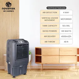 wondercoolers 50 L Room/Personal Air Cooler image 5