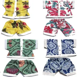 bihari ji Night Suit for Laddu Gopal Kanha ji, Bal Gopal, Size - 7 no Pack of 4 night suit Dress-picture-28