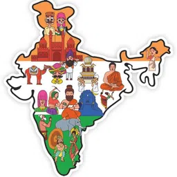 gift me bazar Indian Map Fridge Magnet for Home & Kitchen Decor | Indian Souvenir Gifts Fridge Magnet Pack of 1-picture-21