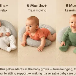 sri kahna Comfortable Feeding & Nursing Pillow for new born baby Free size 0-24 months Breastfeeding Pillow image 3