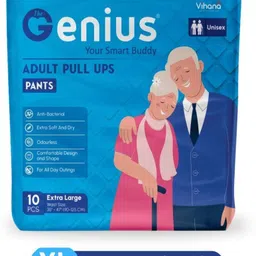thegenius Premium Pant Style - 10 Pcs - XL(35"- 47") Extra Soft With Odour Lock - Unisex Adult Diapers - XL-picture-10