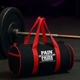 k.s enterprises 20 L Gym Duffel Bag - premium quality sports bag with separate shoe compartment water resistant - Red image 2