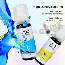 HRK NAT 001/003/008 Refill Ink for Ep L3110, L3115, L3150, L1110, L3151, L3152 Printer Black Ink Cartridge image 2