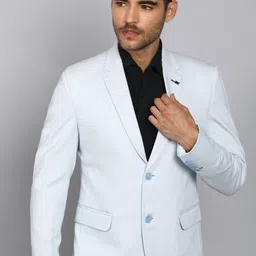 killer Men Self Design Single Breasted Formal Blazer-picture-23