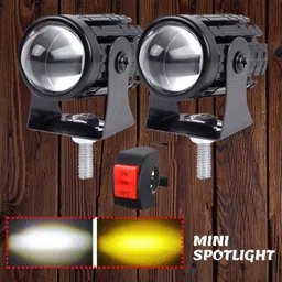 znee smart Spotlights Mini Projector Fog Light Front Driving Lampwith Three Line Switch Fog Lamp Car, Motorbike, Truck, Van LED (12 V, 36 W)-picture-24