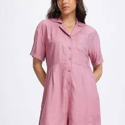 glitchez Solid Women Jumpsuit image 2