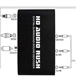 RyzCare TV-out Cable HD Audio Rush 5.1 Audio Decoder Digital to Analog Decoder Optical SPDIF image 5