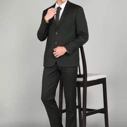 van heusen Men 2 PC Suit Solid Suit image 4