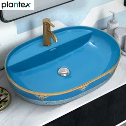plantex Designer Ceramic Basin/Table Top Wash Basin for Bathroom/Sink Basin for Home Counter Top-picture-13