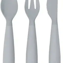 ez pz FDA Happy Utensils - Silicone (Pewter) - Silicone-picture-17