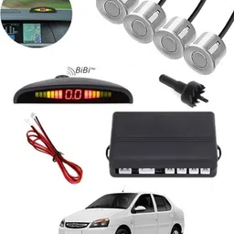 aarsh store Universal 4 Silver Reverse Parking Sensor-AF25B349 Universal 4 Silver Reverse Parking Sensor-AF25B349 Parking Sensor-picture-28