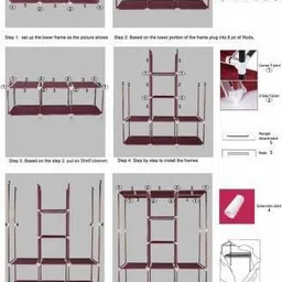 konlineshop PVC Collapsible Wardrobe image 4