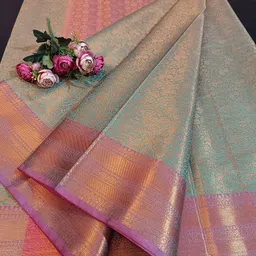 Woven Kanjivaram Tissue Saree-image-0