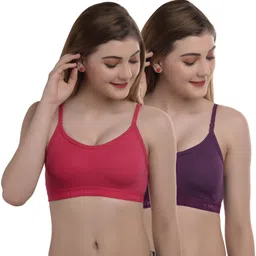 alishan Pack of 2 Women Sports Non Padded Bra-picture-14
