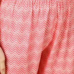 SAABHI Floral Printed Thread Work A-line Kurta with Palazzos & With Dupatta image 3