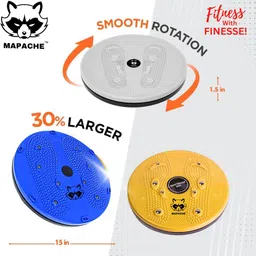 mapache 5 in 1 Tummy Twister Power Mat Magnetic Therapy Body Weight Reducer Ab Exerciser image 2