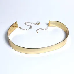 kriva fashion gallary Women Casual, Evening, Formal, Party Gold Artificial Leather Reversible Belt image 3