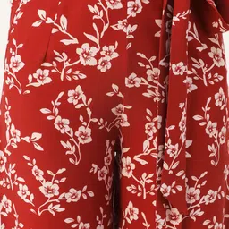 Moomaya Printed Shoulder Straps Crop Top With Palazzo image 4