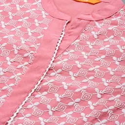 Indo Era Ethnic Motifs Embroidered Straight Kurta With Palazzos image 2