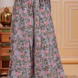Meeranshi Women Floral Printed Flared Ethnic Palazzos-image-38
