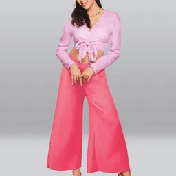 LYRA Women Wide Leg Palazzos-image-88