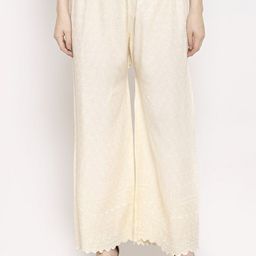 Clora Creation Women Floral Embroidered Chikankari Straight Palazzo-picture-18