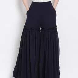 DRAAX Fashions Women Flared Palazzos-image-65