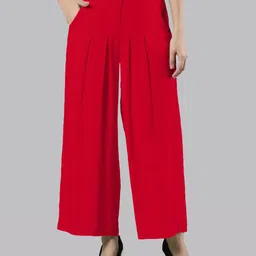 Femmora Women Flared Palazzos-image-5