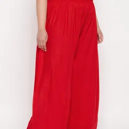 CLORA CREATION PLUS Women Plus Size Wide Leg Palazzos image 4