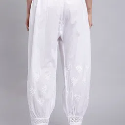 Seva Chikan Floral Embroidered Lucknowi Chikankari Afgani Salwar image 5