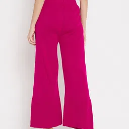 Clora Creation Women Knitted Palazzos image 2