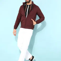 Crimsoune Club Mock Collar Long Sleeves Lightweight Reversible Bomber Jacket-picture-41