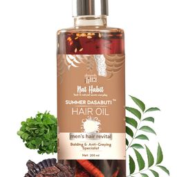 Nat Habit Men Revital Summer Dasabuti Hair Oil For Balding  Anti-Greying - 200ml-picture-5