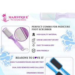 MAJESTIQUE Set of Dual Sided Foot Care File & Callus Scrub image 4
