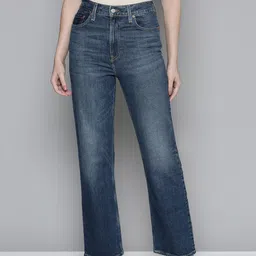 Levis Women Blue Straight Fit High-Rise Light Fade Stretchable Jeans-image-38