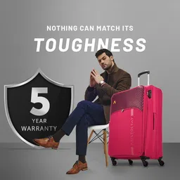 Aristocrat Pack of 3 Striker Printed Trolley Suitcases - Cabin, Large & Medium image 4